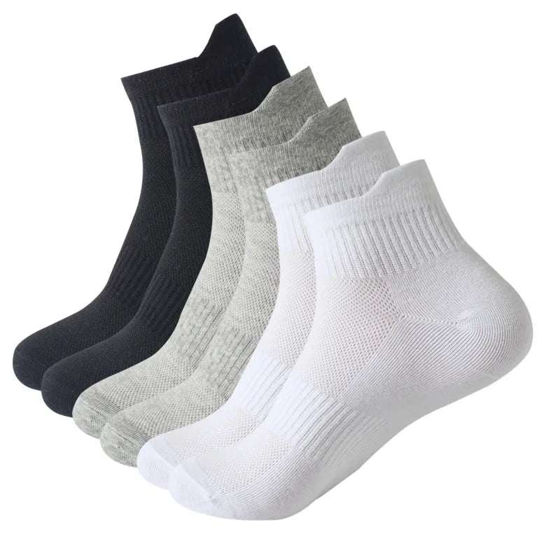 Sports Socks For Spring Summer Thin Mesh Socks For Men Women Lifting Ear Mid Tube Socks Sweat Absorbing Breathable Cotton Socks