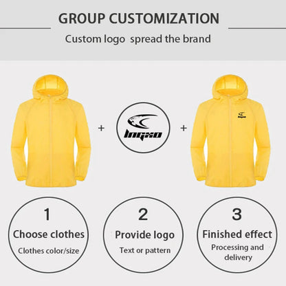 LNGXO Hiking Waterproof Jacket Women Men Camping Running Sun-Protective Windbreaker Quick Dry Outdoor Sport Rain Coat Unisex