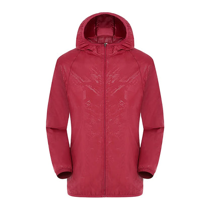 LNGXO Hiking Waterproof Jacket Women Men Camping Running Sun-Protective Windbreaker Quick Dry Outdoor Sport Rain Coat Unisex