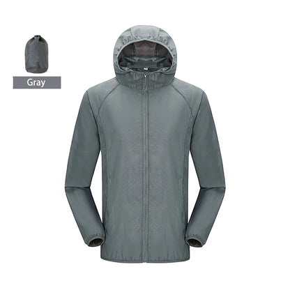 LNGXO Hiking Waterproof Jacket Women Men Camping Running Sun-Protective Windbreaker Quick Dry Outdoor Sport Rain Coat Unisex