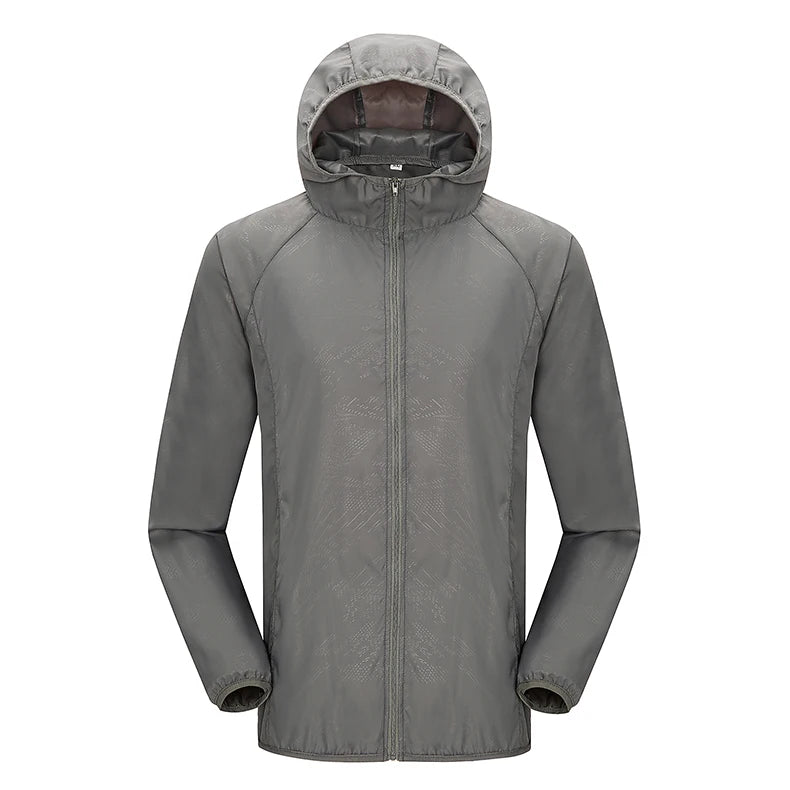 LNGXO Hiking Waterproof Jacket Women Men Camping Running Sun-Protective Windbreaker Quick Dry Outdoor Sport Rain Coat Unisex