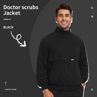 Niaahinn Dental Clinic Medical Scrubs Jackets Men Women Pet Veterinary Work Clothes Solid Color Nurse Scrubs Uniforms Wholesale