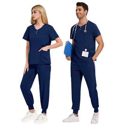 Slim Fit  Men Scrubs Sets Surgical Clothes Medical Uniforms Nurses Accessories Dental Clinic Beauty Salon Spa Workwear Clothes