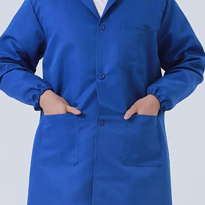 Longtended Overalls Laboratory Protective Coat Jacket Hospital Workwear Food Laboratory Doctor Thickened Dustproof Unisex Jacket