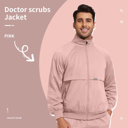 Niaahinn Dental Clinic Medical Scrubs Jackets Men Women Pet Veterinary Work Clothes Solid Color Nurse Scrubs Uniforms Wholesale
