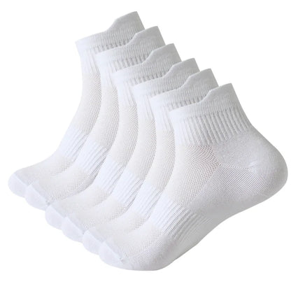 Sports Socks For Spring Summer Thin Mesh Socks For Men Women Lifting Ear Mid Tube Socks Sweat Absorbing Breathable Cotton Socks