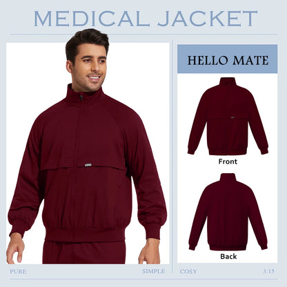 Surgical Anesthesiologist Work Jacket Beauty Spa Uniforms Fashionable High Quality Pocket Nurse Coat Medical Scrub Top Women Men