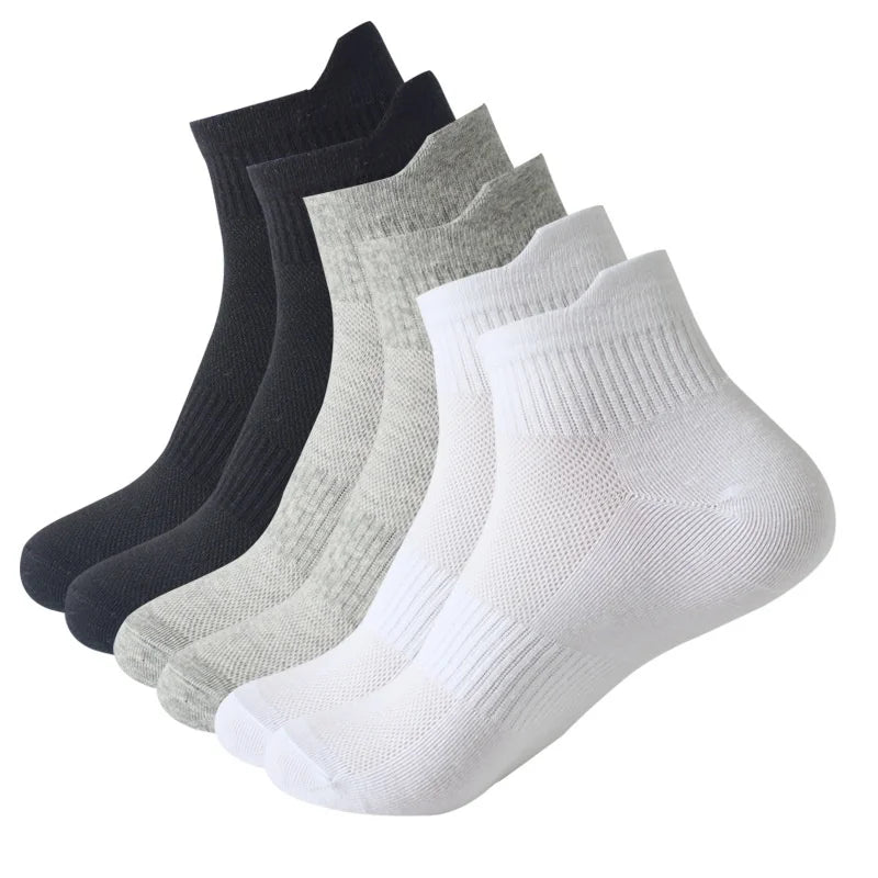Sports Socks For Spring Summer Thin Mesh Socks For Men Women Lifting Ear Mid Tube Socks Sweat Absorbing Breathable Cotton Socks