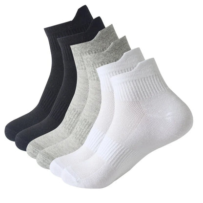 Sports Socks For Spring Summer Thin Mesh Socks For Men Women Lifting Ear Mid Tube Socks Sweat Absorbing Breathable Cotton Socks