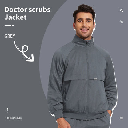 Niaahinn Dental Clinic Medical Scrubs Jackets Men Women Pet Veterinary Work Clothes Solid Color Nurse Scrubs Uniforms Wholesale