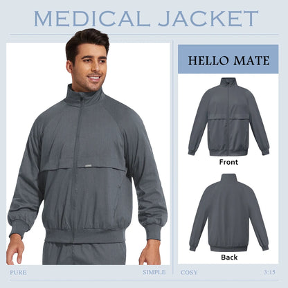 Surgical Anesthesiologist Work Jacket Beauty Spa Uniforms Fashionable High Quality Pocket Nurse Coat Medical Scrub Top Women Men