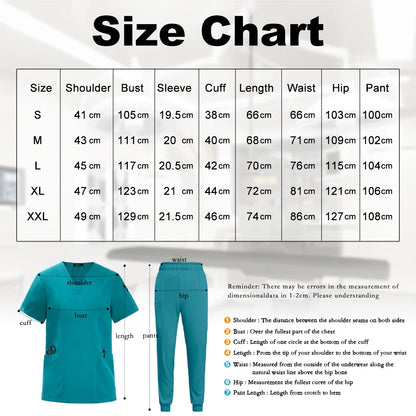Scrub Sets Uniforms Nursing Mens Medical Scrubs Pet Clinic Veterinary Uniform Dental Cosmetic Workwear Lab Coat Scrubs Top Pants
