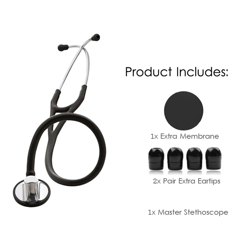 Classic Black Master Cardiology Clinical Single Head Heart Estetoscopio Professional Cute Doctor Nurse ENT Medical Stethoscope