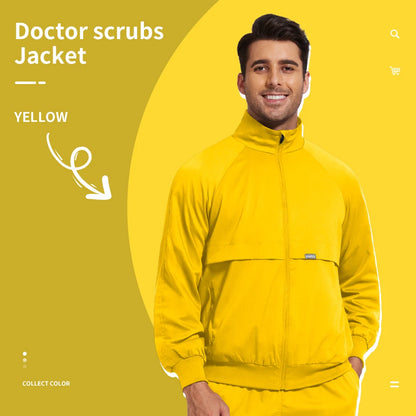 Niaahinn Dental Clinic Medical Scrubs Jackets Men Women Pet Veterinary Work Clothes Solid Color Nurse Scrubs Uniforms Wholesale