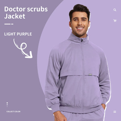 Niaahinn Dental Clinic Medical Scrubs Jackets Men Women Pet Veterinary Work Clothes Solid Color Nurse Scrubs Uniforms Wholesale