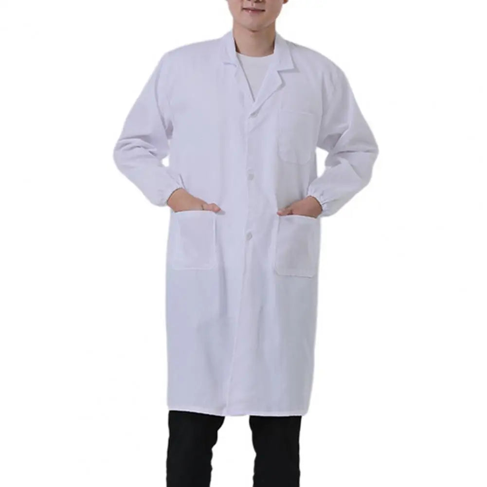 Longtended Overalls Laboratory Protective Coat Jacket Hospital Workwear Food Laboratory Doctor Thickened Dustproof Unisex Jacket