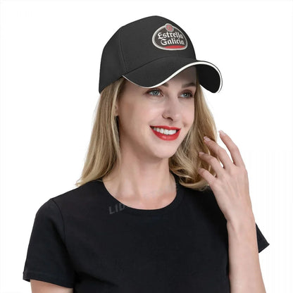 Estrella Galicia Beer Spain Baseball Cap Hat Summer Black Spring Casquette Boys Solid Color Fish Women Hip Hop