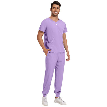 Slim Fit  Men Scrubs Sets Surgical Clothes Medical Uniforms Nurses Accessories Dental Clinic Beauty Salon Spa Workwear Clothes