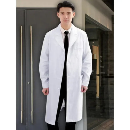 Unisex Medical Lab Coats – Women's Long Sleeve & Men's Short Sleeve Doctor Uniforms for Hospital/College