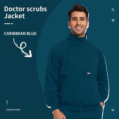Niaahinn Dental Clinic Medical Scrubs Jackets Men Women Pet Veterinary Work Clothes Solid Color Nurse Scrubs Uniforms Wholesale