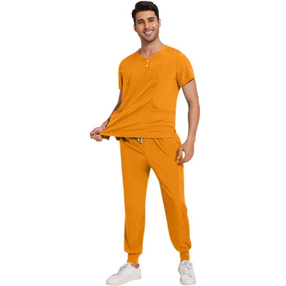 Slim Fit  Men Scrubs Sets Surgical Clothes Medical Uniforms Nurses Accessories Dental Clinic Beauty Salon Spa Workwear Clothes