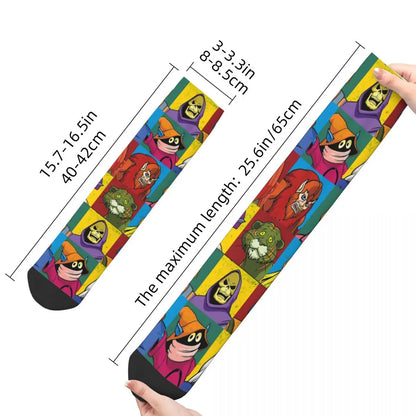 Friends He-Man The Master Of The Universe Socks New 3D Print Funny Harajuku Unisex Middle Tube Socks