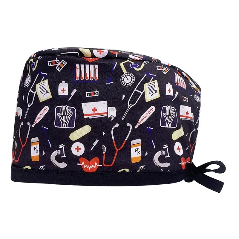 Wholesale Prices Anesthetist Clinical Hats Men's Pet Hospital Surgical Cap Nurse Surgical Cap Doctor Dentist Pharmacy Scrubs Hat