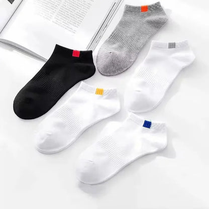 10 Pair High Quality Men Ankle Socks Breathable Cotton Sports Socks Mesh Casual Athletic Summer Thin Cut Short Sokken Size 38-48