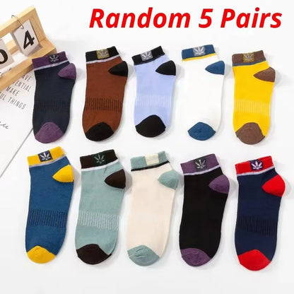 10 Pair High Quality Men Ankle Socks Breathable Cotton Sports Socks Mesh Casual Athletic Summer Thin Cut Short Sokken Size 38-48