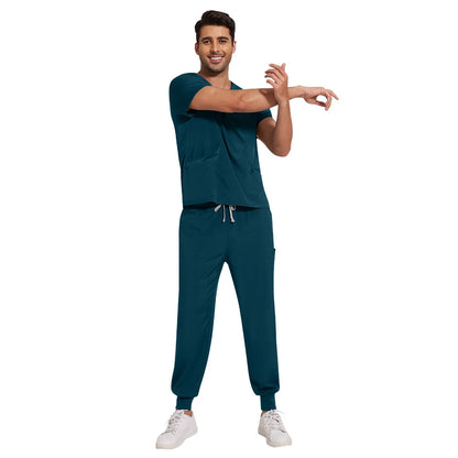 Slim Fit  Men Scrubs Sets Surgical Clothes Medical Uniforms Nurses Accessories Dental Clinic Beauty Salon Spa Workwear Clothes