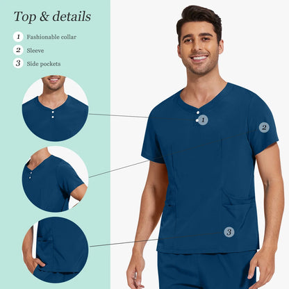 Hospital Uniform Nurse Scrub Unisex Men Surgical Uniforms Woman Soft Nursing Healthcare Pharmacy Articles Short Sleeved Top Pant