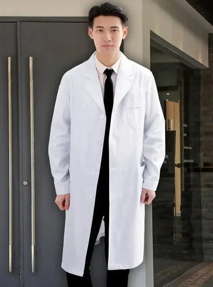 Unisex Medical Lab Coats – Women's Long Sleeve & Men's Short Sleeve Doctor Uniforms for Hospital/College