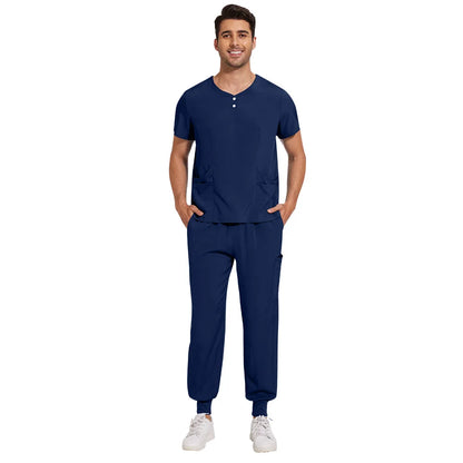 Slim Fit  Men Scrubs Sets Surgical Clothes Medical Uniforms Nurses Accessories Dental Clinic Beauty Salon Spa Workwear Clothes