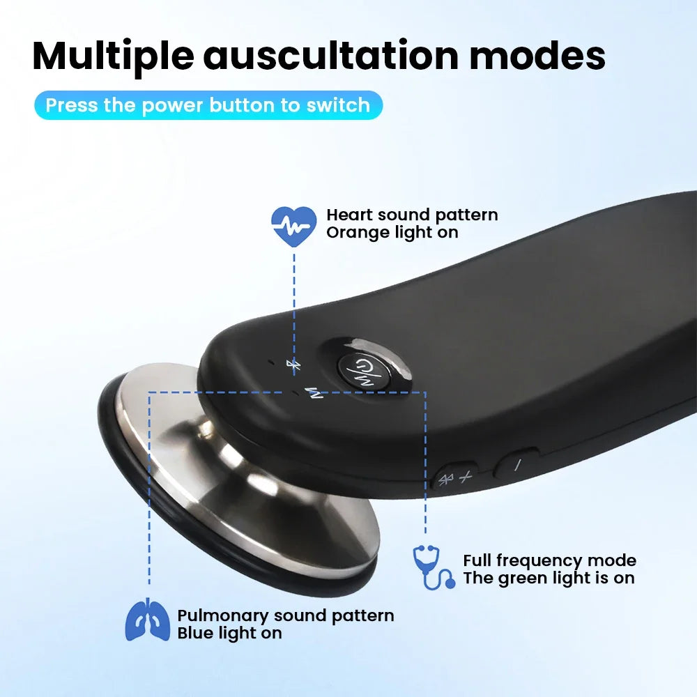 Bluetooth Wireless Intelligent Digital Stethoscope use for Clinics Hospitals Homes