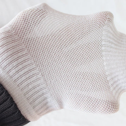 Sports Socks For Spring Summer Thin Mesh Socks For Men Women Lifting Ear Mid Tube Socks Sweat Absorbing Breathable Cotton Socks