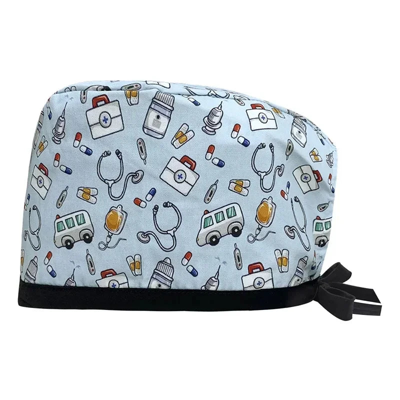 Wholesale Prices Anesthetist Clinical Hats Men's Pet Hospital Surgical Cap Nurse Surgical Cap Doctor Dentist Pharmacy Scrubs Hat
