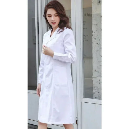 Unisex Medical Lab Coats – Women's Long Sleeve & Men's Short Sleeve Doctor Uniforms for Hospital/College