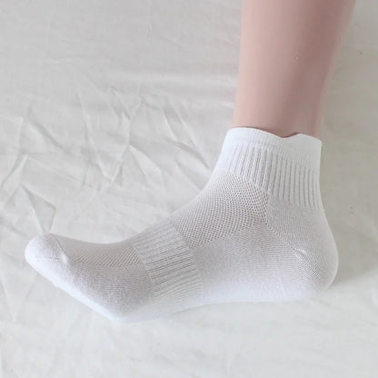 Sports Socks For Spring Summer Thin Mesh Socks For Men Women Lifting Ear Mid Tube Socks Sweat Absorbing Breathable Cotton Socks