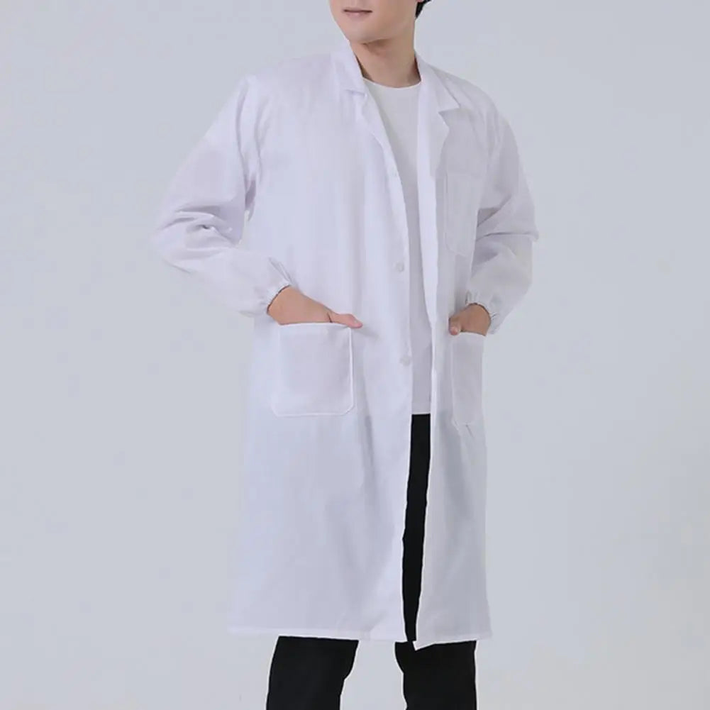 Longtended Overalls Laboratory Protective Coat Jacket Hospital Workwear Food Laboratory Doctor Thickened Dustproof Unisex Jacket