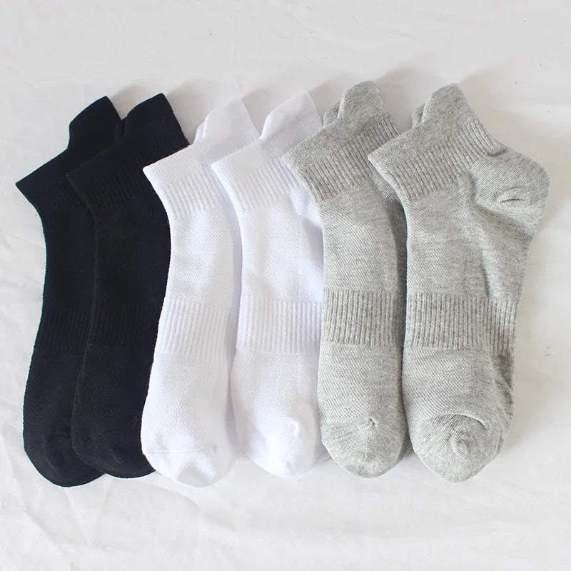 Sports Socks For Spring Summer Thin Mesh Socks For Men Women Lifting Ear Mid Tube Socks Sweat Absorbing Breathable Cotton Socks