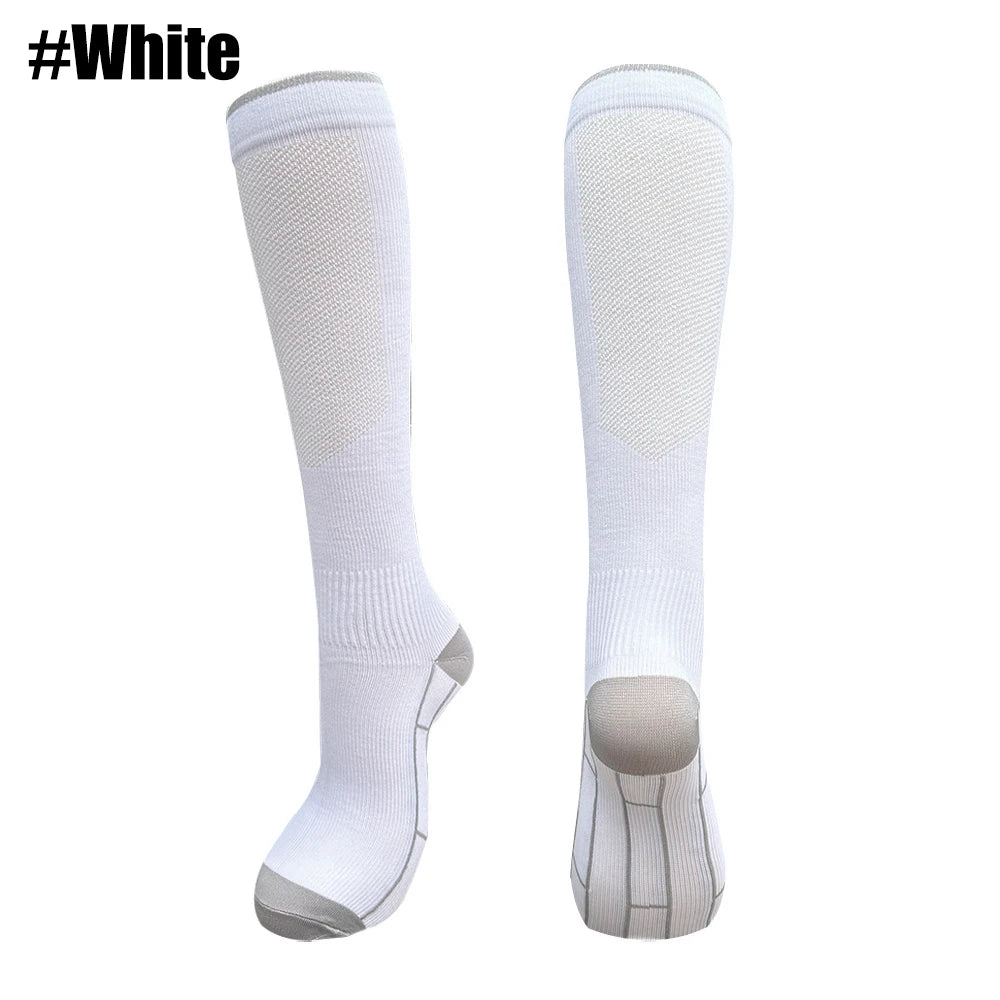 1Pair Compression Socks 20-30 mmHg - Men - Running, Nurses, Shin Splints, Flight, Travel