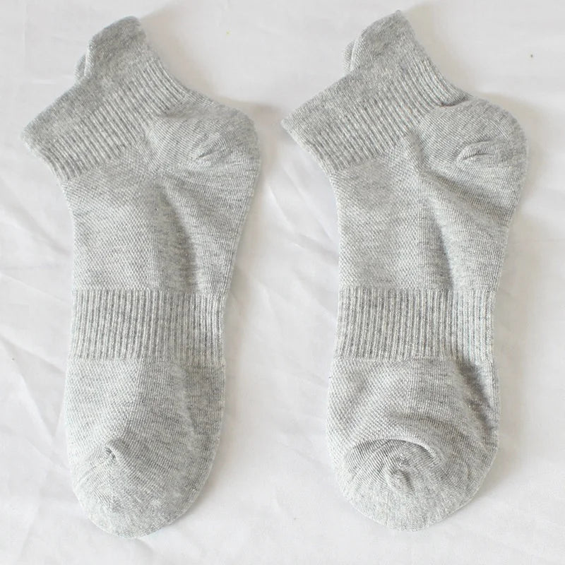 Sports Socks For Spring Summer Thin Mesh Socks For Men Women Lifting Ear Mid Tube Socks Sweat Absorbing Breathable Cotton Socks