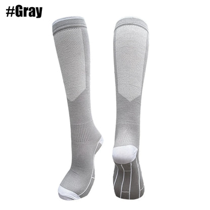 1Pair Compression Socks for Men & Women 20-30 mmHg Knee High Nurse Pregnant Running Medical and Travel Athletic
