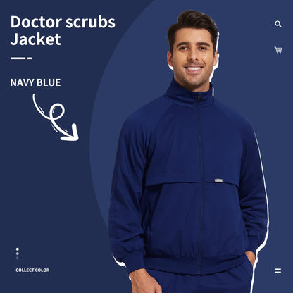 Niaahinn Dental Clinic Medical Scrubs Jackets Men Women Pet Veterinary Work Clothes Solid Color Nurse Scrubs Uniforms Wholesale