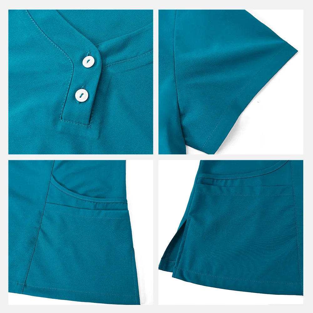 Slim Fit  Men Scrubs Sets Surgical Clothes Medical Uniforms Nurses Accessories Dental Clinic Beauty Salon Spa Workwear Clothes