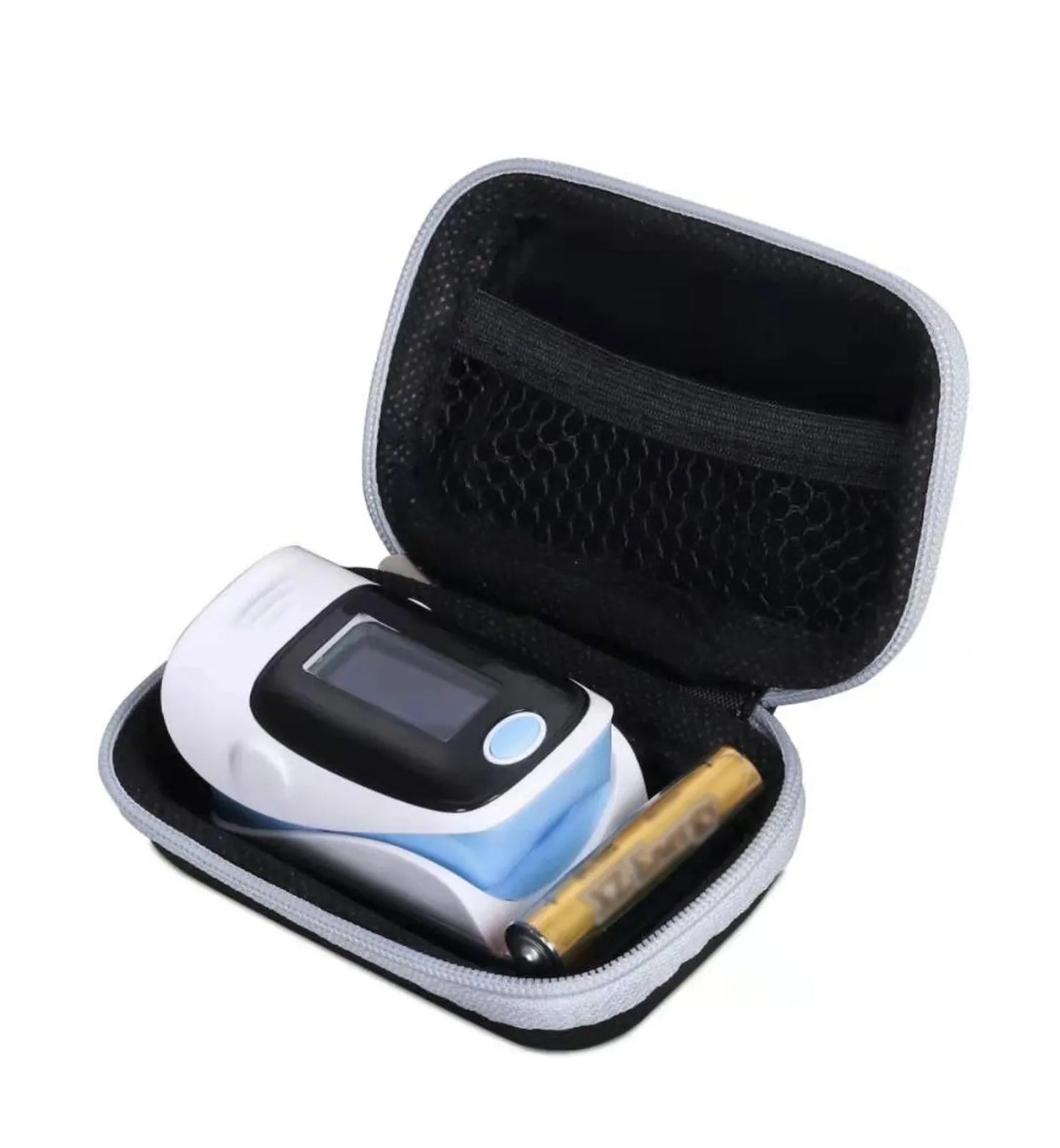 1Pc Pulse Oximeter Monitor Finger Pulse Oxymeter Digital Oxygen Meter Zipper Bag